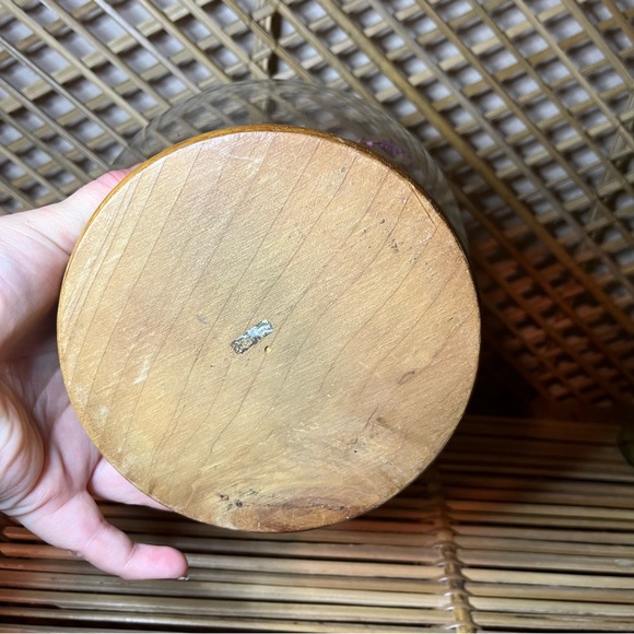 Vintage Mid Century modern Faux Flower globe Crystal Ball Display - Picture 7 of 8